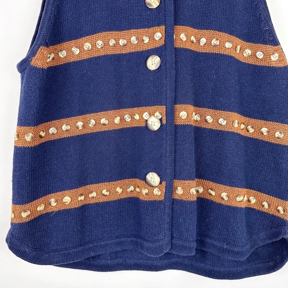 Vintage 90's Button Detail Knit Vest - Picture 3 of 8